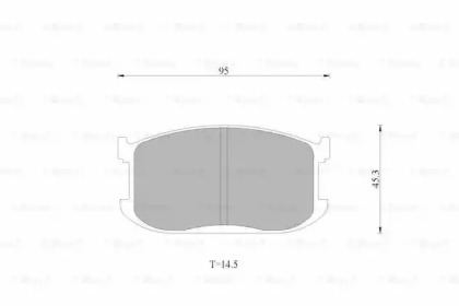 Комплект тормозных колодок BOSCH 0 986 AB9 001