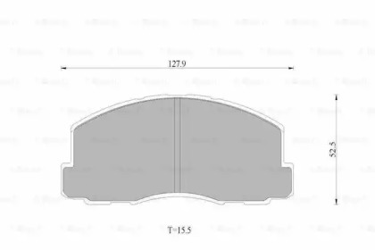 Комплект тормозных колодок, дисковый тормоз BOSCH 0 986 AB9 003