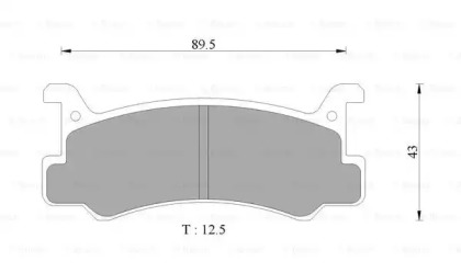 Комплект тормозных колодок BOSCH 0 986 AB9 007