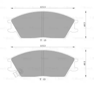 Комплект тормозных колодок BOSCH 0 986 AB9 059