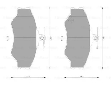 Комплект тормозных колодок BOSCH 0 986 AB9 103