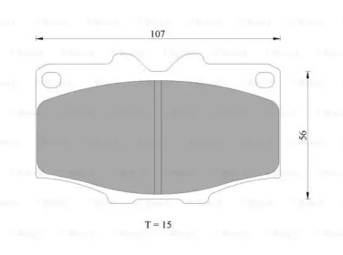 Комплект тормозных колодок, дисковый тормоз BOSCH 0 986 AB9 175