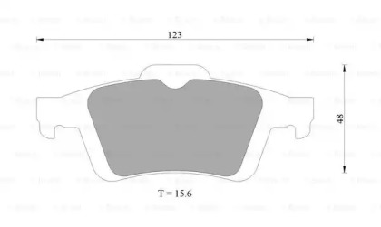 Комплект тормозных колодок, дисковый тормоз BOSCH 0 986 AB9 212