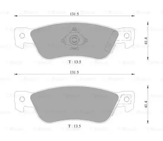 Комплект тормозных колодок BOSCH 0 986 AB9 251