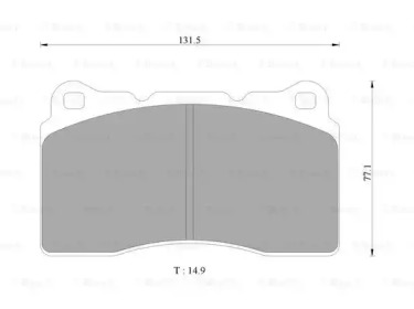 Комплект тормозных колодок, дисковый тормоз BOSCH 0 986 AB9 292