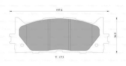 Комплект тормозных колодок BOSCH 0 986 AB9 367