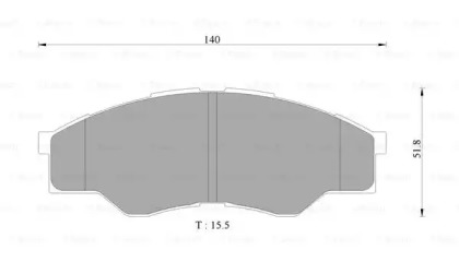 Комплект тормозных колодок BOSCH 0 986 AB9 376