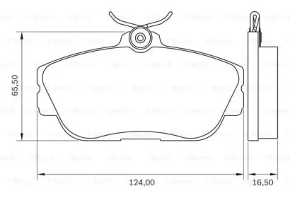 Комплект тормозных колодок, дисковый тормоз BOSCH 0 986 BB0 098