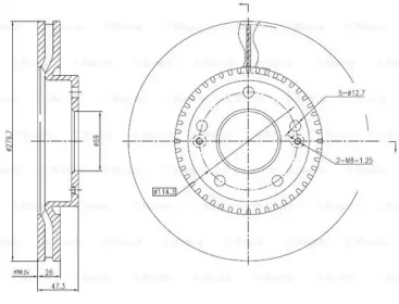 Тормозной диск BOSCH 0 986 BB4 288