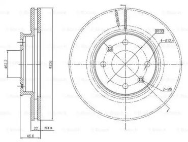 Тормозной диск BOSCH 0 986 BB4 289