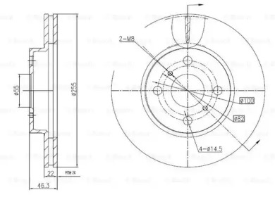 Тормозной диск BOSCH 0 986 BB4 291