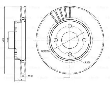 Тормозной диск BOSCH 0 986 BB4 295