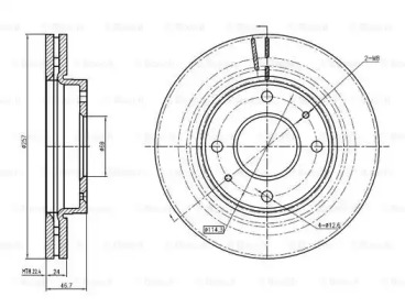 Тормозной диск BOSCH 0 986 BB4 305