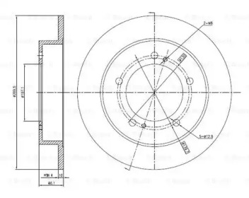 Тормозной диск BOSCH 0 986 BB4 310