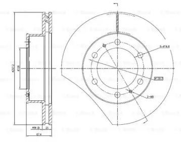 Тормозной диск BOSCH 0 986 BB4 315