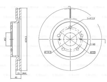 Тормозной диск BOSCH 0 986 BB4 321