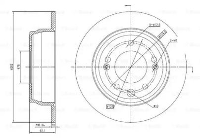 Тормозной диск BOSCH 0 986 BB4 323