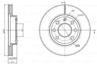 Тормозной диск BOSCH 0 986 BB4 327