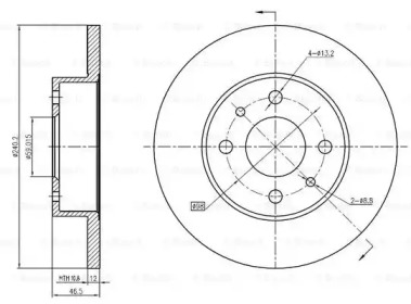 Тормозной диск BOSCH 0 986 BB4 329