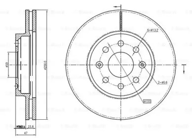 Тормозной диск BOSCH 0 986 BB4 341