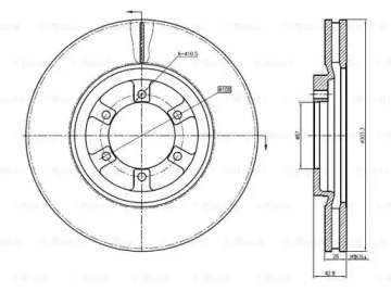 Тормозной диск BOSCH 0 986 BB4 364