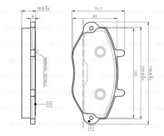 Комплект тормозных колодок BOSCH 0 986 TB2 020