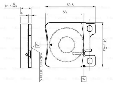 Комплект тормозных колодок BOSCH 0 986 TB2 022