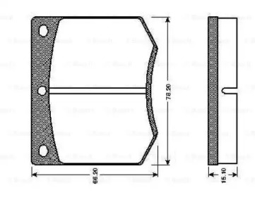 Комплект тормозных колодок BOSCH 0 986 TB2 062