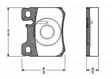 Комплект тормозных колодок BOSCH 0 986 TB2 085