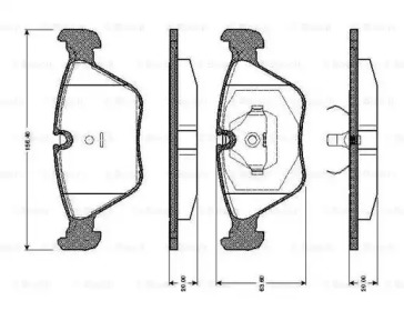 Комплект тормозных колодок BOSCH 0 986 TB2 151