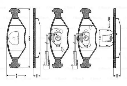 Комплект тормозных колодок BOSCH 0 986 TB2 157