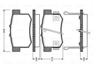 Комплект тормозных колодок BOSCH 0 986 TB2 179