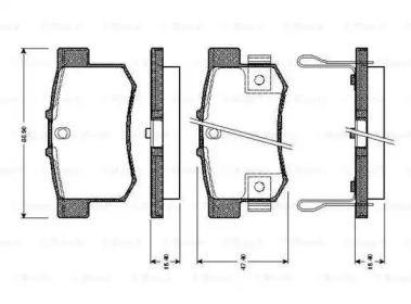 Комплект тормозных колодок BOSCH 0 986 TB2 180