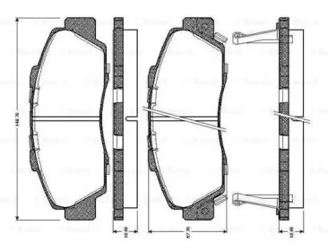 Комплект тормозных колодок BOSCH 0 986 TB2 193