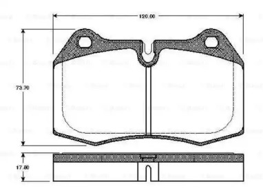 Комплект тормозных колодок BOSCH 0 986 TB2 247