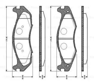 Комплект тормозных колодок BOSCH 0 986 TB2 253