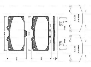 Комплект тормозных колодок BOSCH 0 986 TB2 294