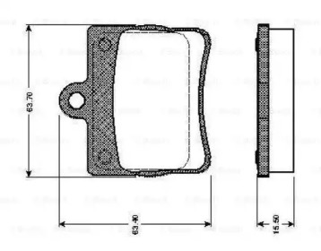 Комплект тормозных колодок BOSCH 0 986 TB2 309