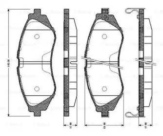 Комплект тормозных колодок BOSCH 0 986 TB2 317