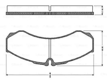 Комплект тормозных колодок BOSCH 0 986 TB2 325