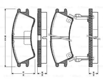 Комплект тормозных колодок BOSCH 0 986 TB2 331