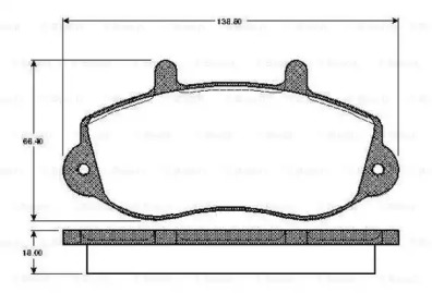 Комплект тормозных колодок BOSCH 0 986 TB2 333