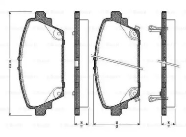 Комплект тормозных колодок BOSCH 0 986 TB2 340