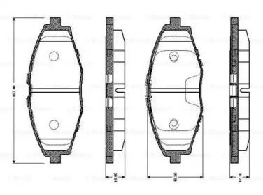 Комплект тормозных колодок BOSCH 0 986 TB2 342