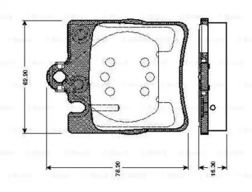 Комплект тормозных колодок BOSCH 0 986 TB2 350