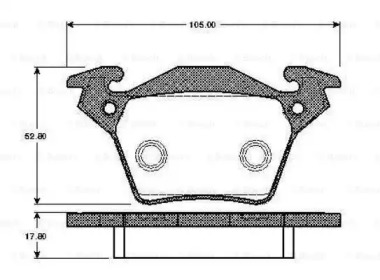 Комплект тормозных колодок BOSCH 0 986 TB2 354