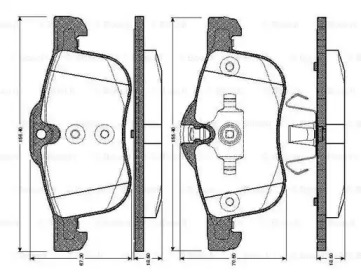 Комплект тормозных колодок BOSCH 0 986 TB2 355