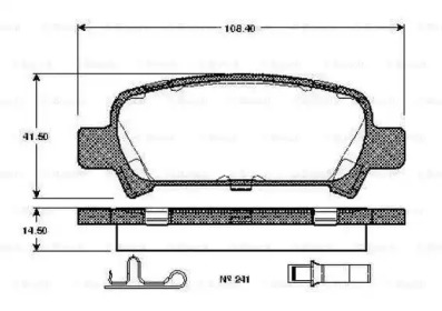 Комплект тормозных колодок BOSCH 0 986 TB2 360