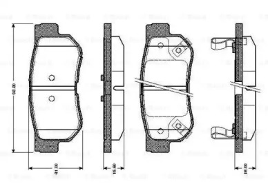 Комплект тормозных колодок BOSCH 0 986 TB2 369