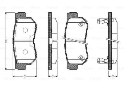 Комплект тормозных колодок BOSCH 0 986 TB2 370